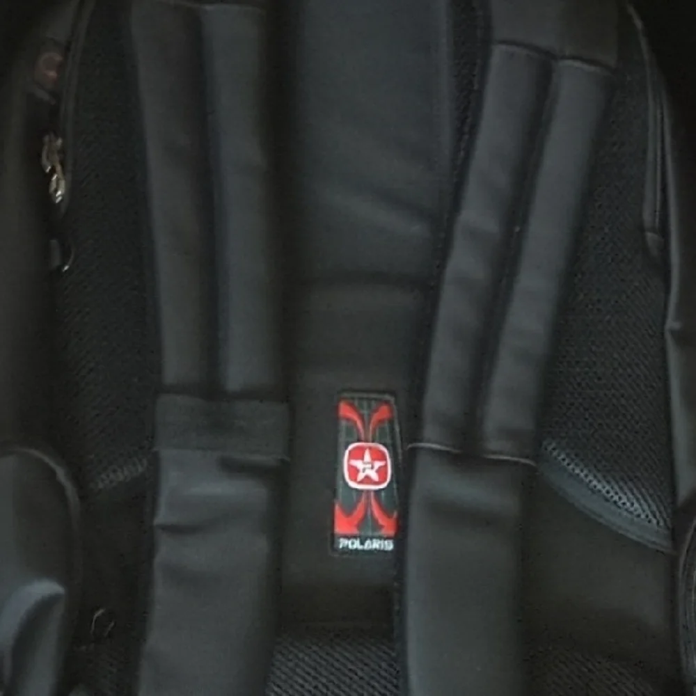 Polaris Sleek Black Laptop Backpack - Unisex